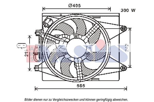 AKS DASIS Ventilaator,mootorijahutus 018014N